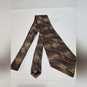 South Brooke 100% Silk Men's Neck Tie Browns & Blue Size 4 x 57